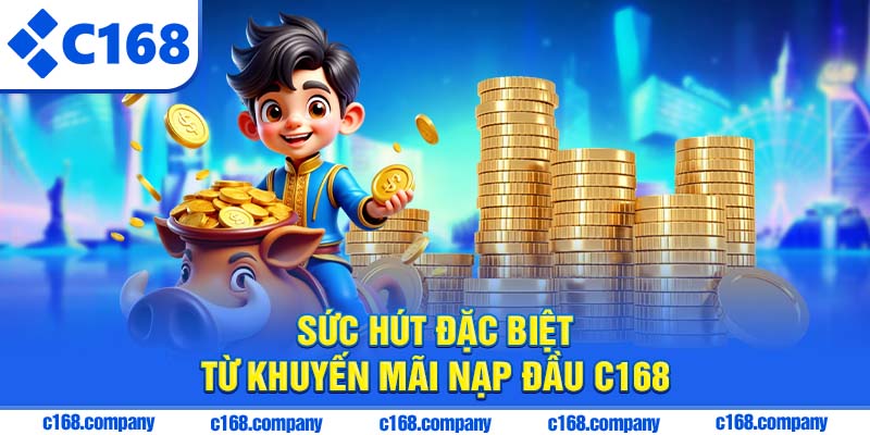 Sức hút đặc biệt từ khuyến mãi nạp đầu C168
